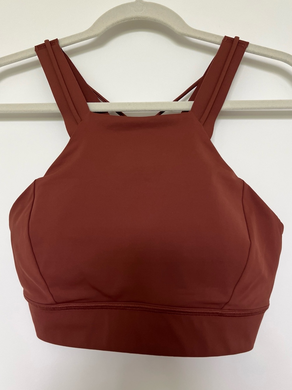 Lululemon Women’s High-Neck Sports Bra - Rust brown sz.6